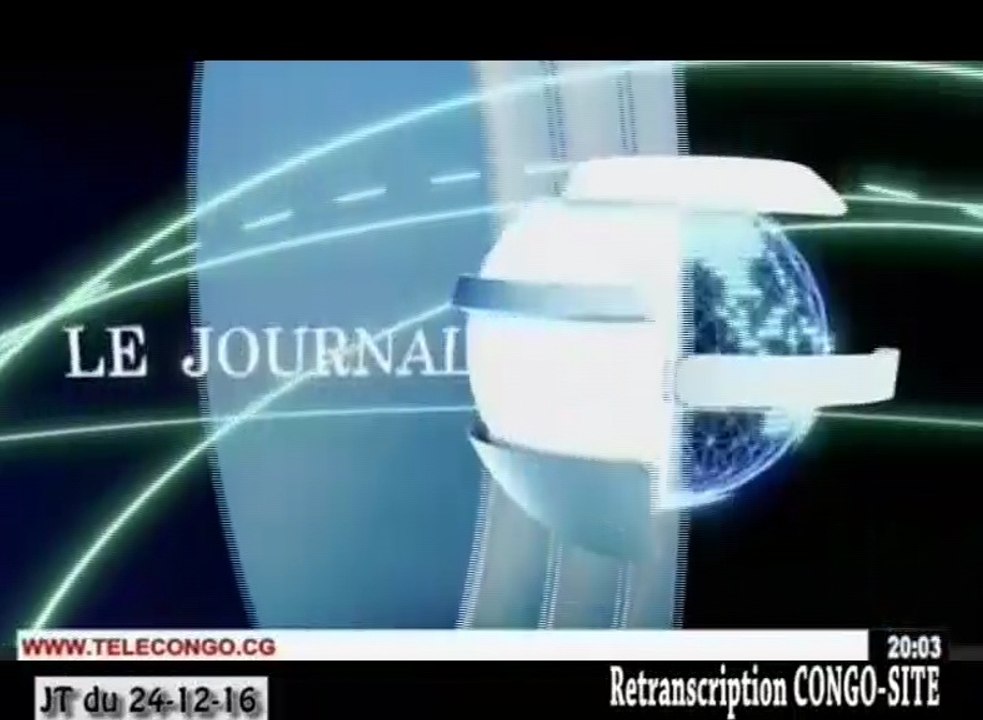 Journal de 20h TVCongo du Samedi 24 décembre 2016 -By Congo-Site