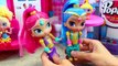 Shimmer & Shine Poppit Clay Cupcakes, Ice Cream & Play Doh Dress Up Dolls by DisneyCarToys
