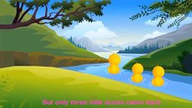 Five Little Ducks | Nursery Rhyme with lyrics | Five Little Ducks Went Swimming Song