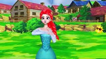 Frozen Elsa Rainbow Pink Hair Compilation | Frozen Songs Ringa Ringa Roses And Hokey Pokey Dance
