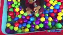 GIANT BALL PIT Surprise Toys Challenge in Pool Disney Cars Lightning McQueen Thomas and Friends