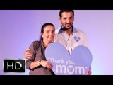 John Abraham With His Mother At P&G 'Thank You Mom' Initiative