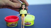 Play Doh Disney Belle Beauty and the Beast DIY Polly Pocket Tutorial