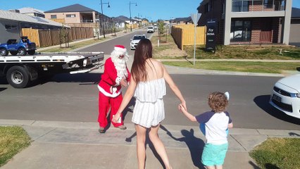 Santa Brings Out the Heavy Machinery