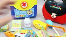 Learn Colors Play Doh Surprise Eggs Toys Baby Doll Doctor Kit Syringe Pororo Disney Mickey Mouse
