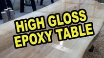 Doğal Kütük Masa Şeffaf Epoksi - High Gloss Epoxy Table