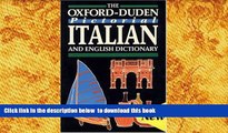 FREE [PDF]  The Oxford-Duden Pictorial Italian and English Dictionary  BOOK ONLINE