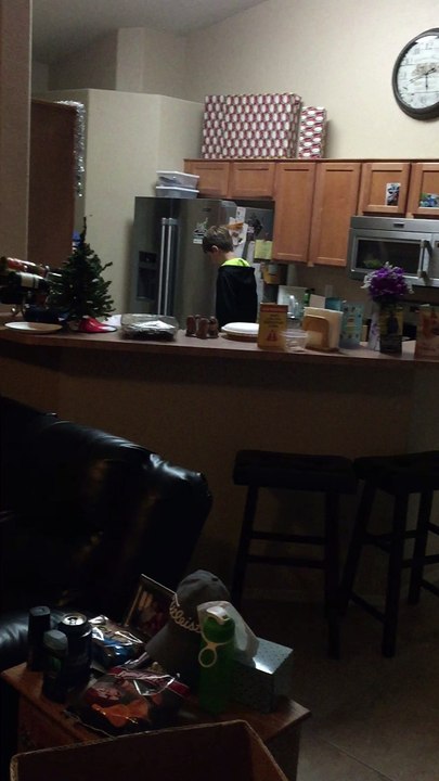 Seth gets a Hoverboard from Santa