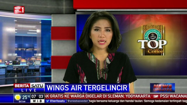 Ganjar Pranowo Tinjau Langsung Pesawat Tergelincir di Bandara