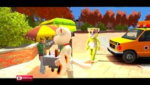 COLORS TALKING TOM & COLORS AMBULANCE TRANSPORTATION FOR KIDS NURSERY RHYMES SONGS