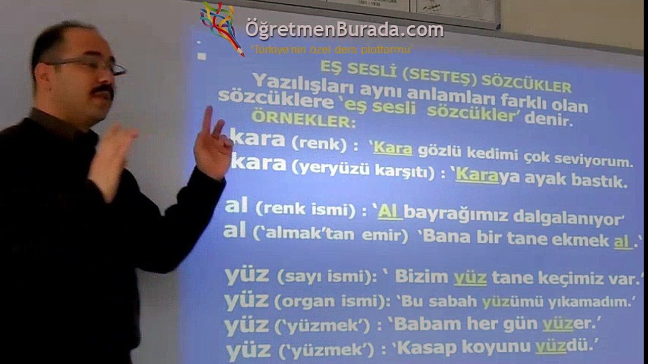 İŞARET DİLİ İŞİTME ENGELLİ ÖĞRENCİLERLE TÜRKÇE DERSİ (EŞ SESLİ SÖZCÜKLER)- DOĞAN DAĞAÇIKAN | www.ogretmenburada.com