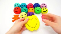 Play-Doh Modelling Clay with Molds Smiley Face Fun and Creative for Kids Clay Playing