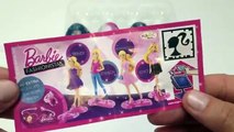 2 Star Wars and 2 Barbie Fashionistas Kinder Surprise Chocolate Eggs Unboxing - lababymusica