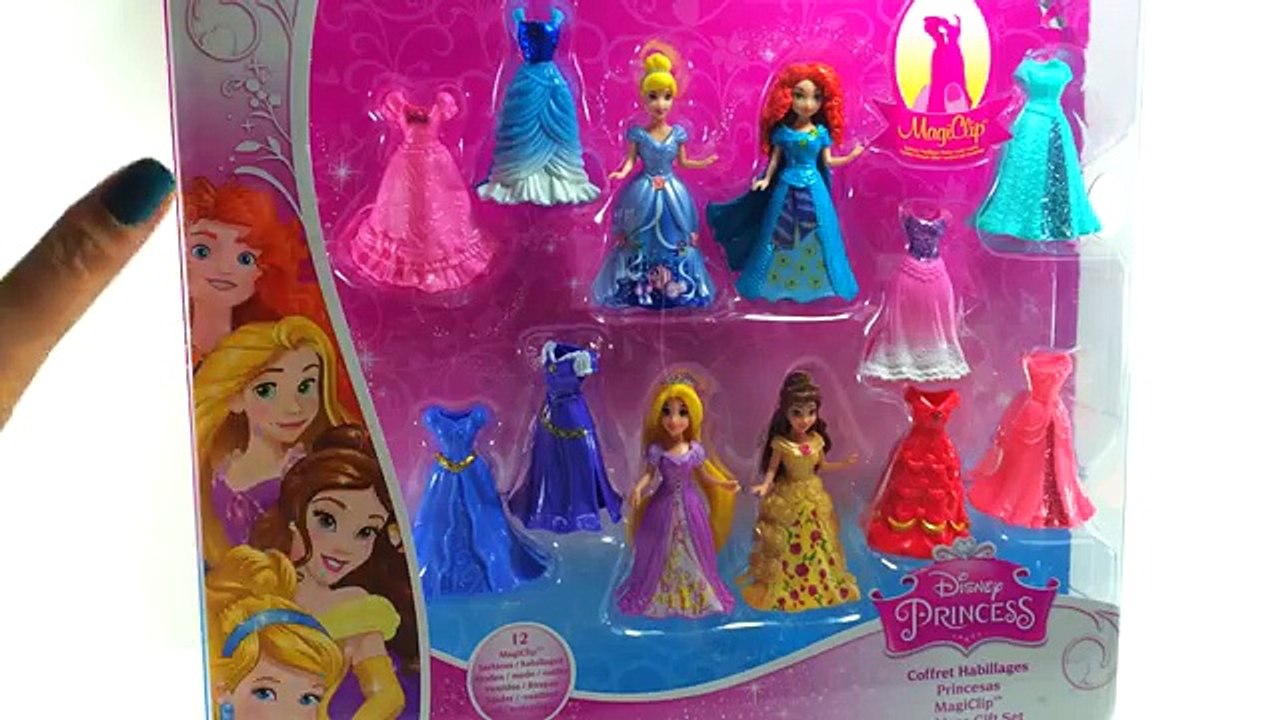 Disney Princess MagiClip: Fashion Show with Dresses & Dolls - Disney Princesses swap dresses