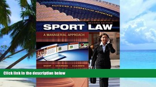 PDF  Sport Law: A Managerial Approach, Second Edition Linda Sharp  Book