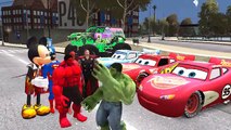 ★ Lightning McQueen Cars ★ Spiderman, Superman, Hulk, Mickey Mouse, Thor and Nursery Rhymes songs