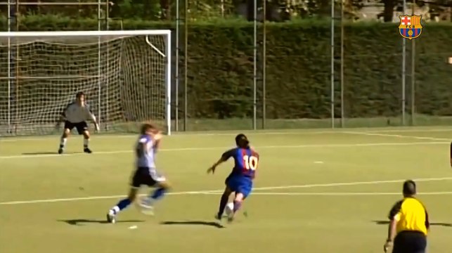 Le Barça ressort des images d'archives de Lionel Messi.