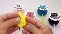 Lollipops Smiley Play Doh Spongebob Squarepants Molds Fun and Learn Colors and Creative for Kids