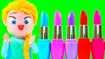 FROZEN ELSA DOING MAKE UP Elsa Shops at the Beauty Shop Frozen Elsa Videos Stop Motion Full Episodes