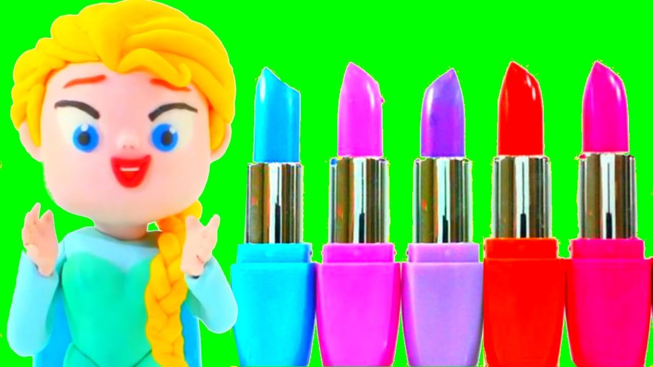 FROZEN ELSA DOING MAKE UP Elsa Shops at the Beauty Shop Frozen Elsa Videos Stop Motion Full Episodes