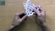 Instructions on how to cut the beautiful sparkling snowflakes