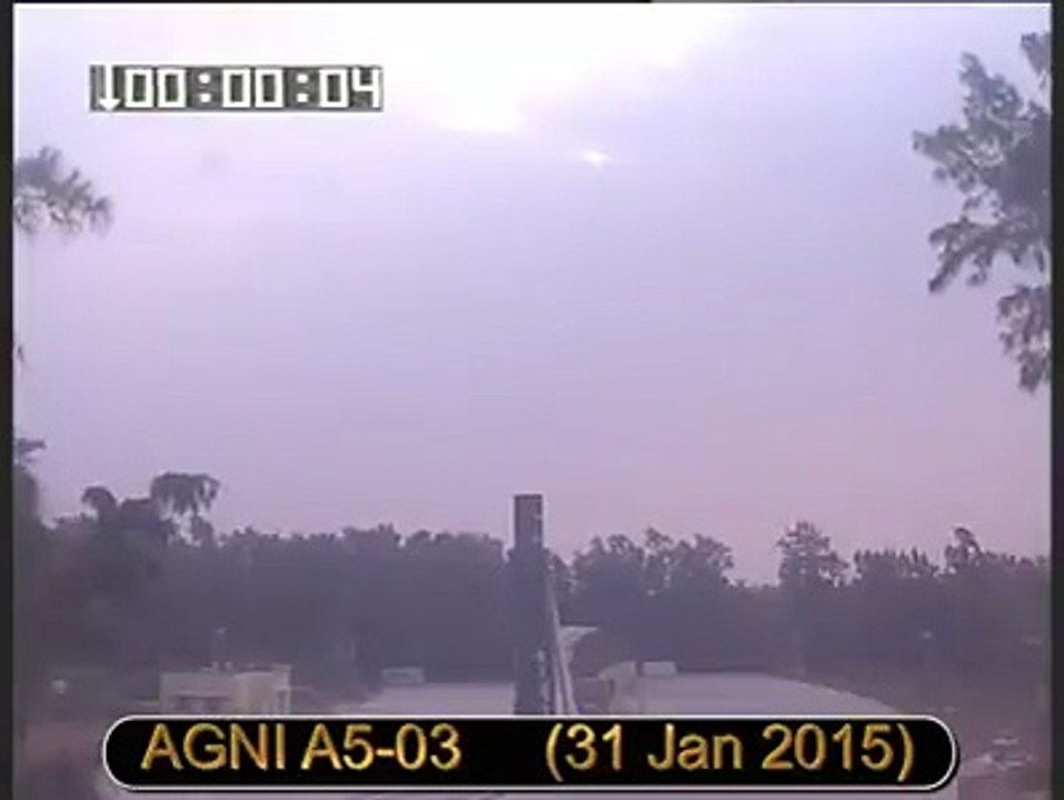 Launch of Agni-V ICBM from canister carried