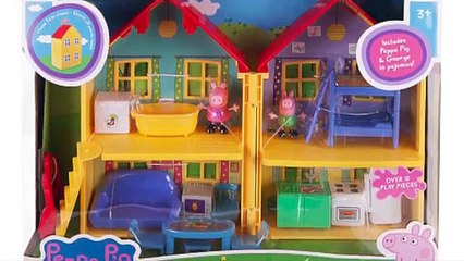 Peppa Pig casa de Juguete + Fiesta de Pijama con Peppa y Suzy Sheep - Juguetes de Peppa Cerdita