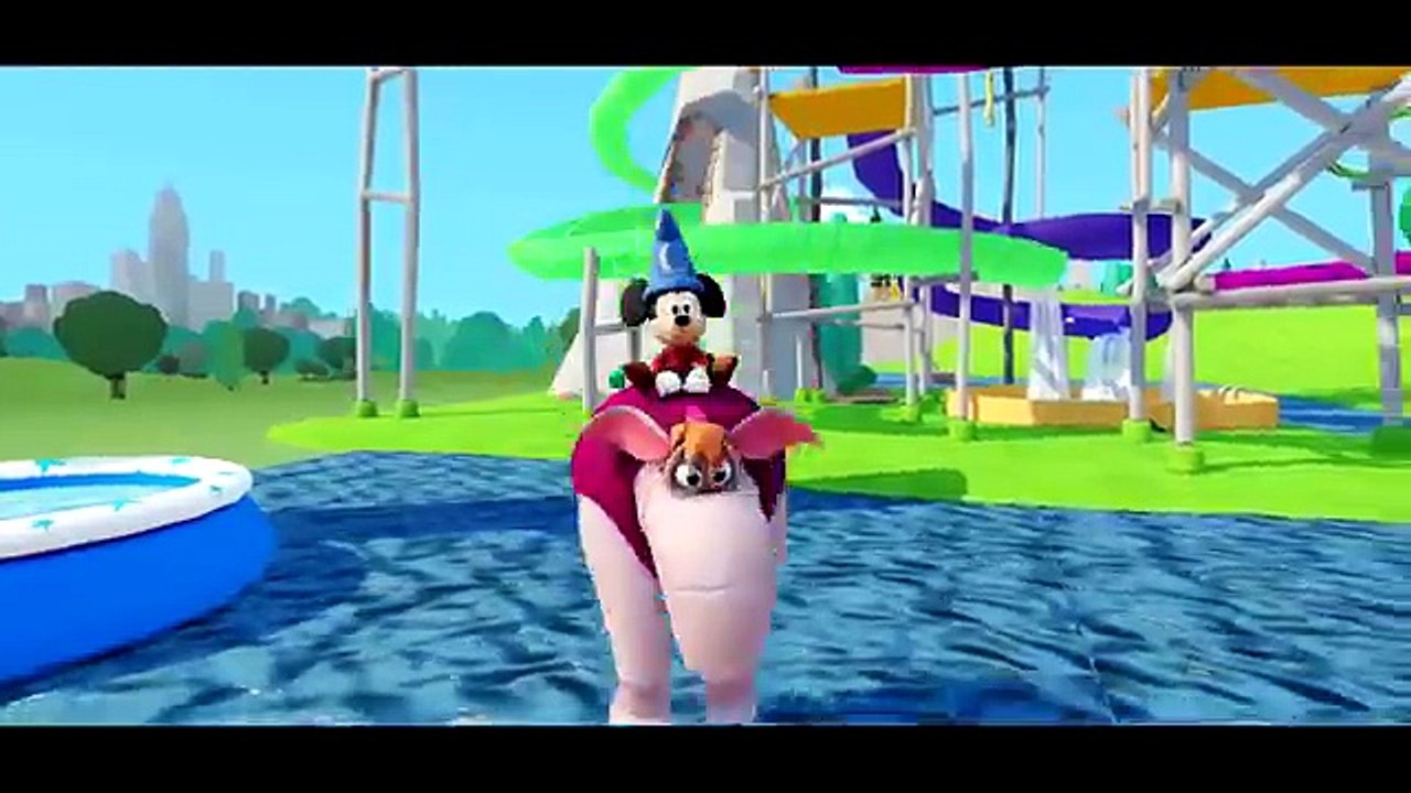 AWESOME Monster Trucks Tow Mater & Lightning McQueen Cars having fun with Mickey Mouse racing!