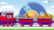 The Little Train - Learn Numbers & Colors - Educational Videos - Trains & Cars Cartoons for children