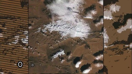 La NASA publica imágenes de la extraña nevada en el desierto del Sáhara