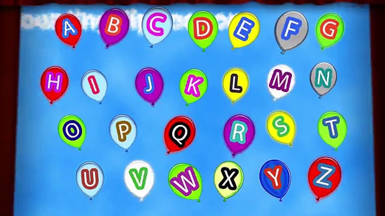 Liam the Purple Grape sings ABC song with Balloons