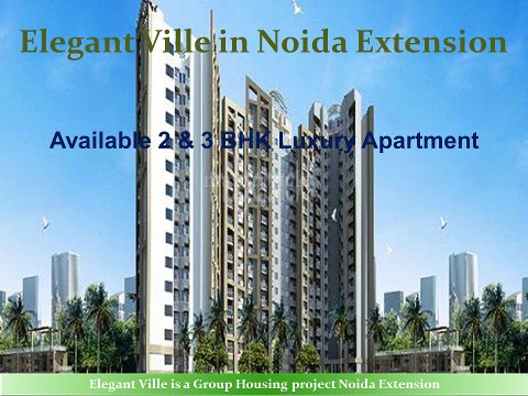 2 and 3 bhk residential apartment for sale in elegant infracon ville, noida extension