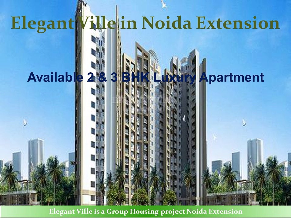 2 and 3 bhk residential apartment for sale in elegant infracon ville, noida extension