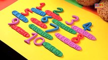 Play Doh Numbers | 1 to 10 | Number Rhymes | Number Spellings