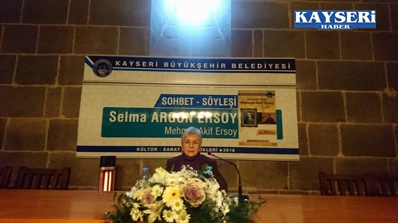 BÜYÜKŞEHİR BELEDİYESİ MEHMET AKİF ERSOYUN TORUNUNU KAYSERİYE GETİRDİ