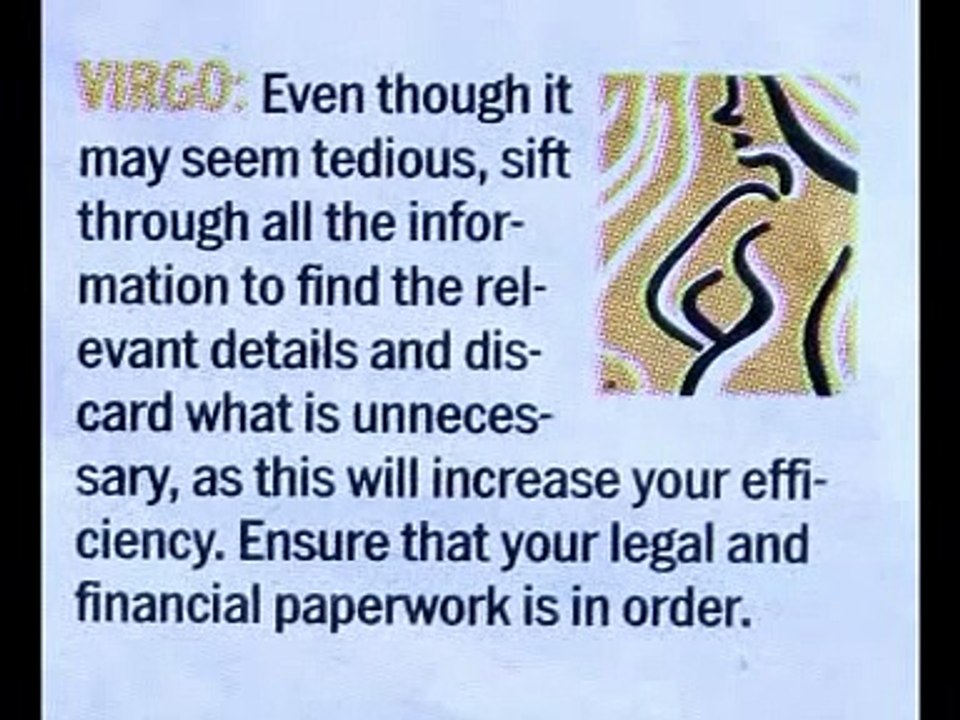 Today's Horoscope for Virgo