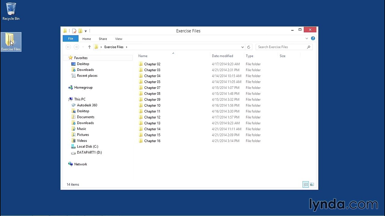 02 Using the exercise files (AutoCAD 2016 Essential Training)