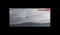 Suriye'ye giden Rus uçağı düştü... Bölgeden görüntüler