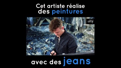 De magnifiques peintures faites avec des jeans !