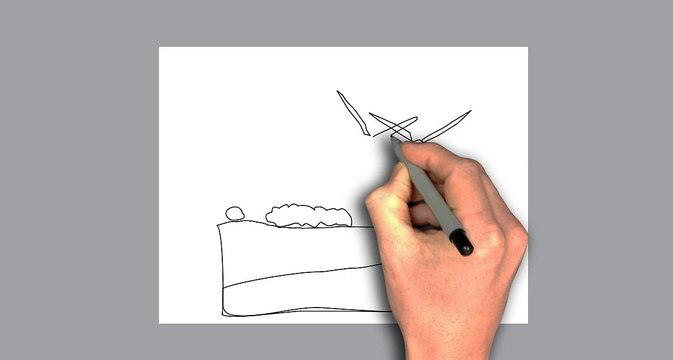 How to draw three fans step by step for kids- alternative energy by Draw My Hands
