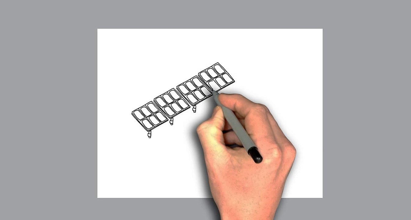 How to Draw step y step for kids- alot of Solar wall-Alternative Energy-by Draw My Hands