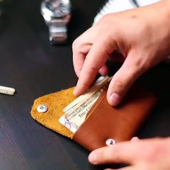 A leather wallet - 5 Minute Crafts