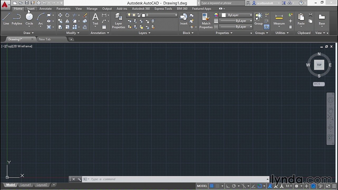 04 Using the ribbon (AutoCAD 2016 Essential Training)