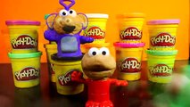 Thomas The Train Play Doh Teletubbies Noo Noo and Sesame Street Elmo Playdoh Dipsy