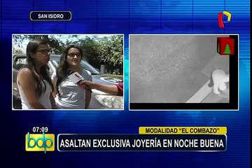 San Isidro: asaltan joyería bajo modalidad del “combazo” en plena Nochebuena