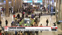 Number of foreign tourists to S. Korea hits record high 17 mil. this year