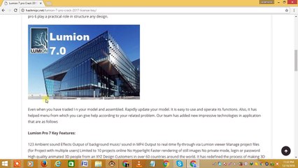 Lumion 7 pro Crack 2017 With License Key Free Download