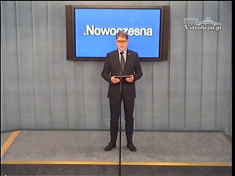 Poseł Marek Ruciński - konferencja z 13 grudnia 2016 r.