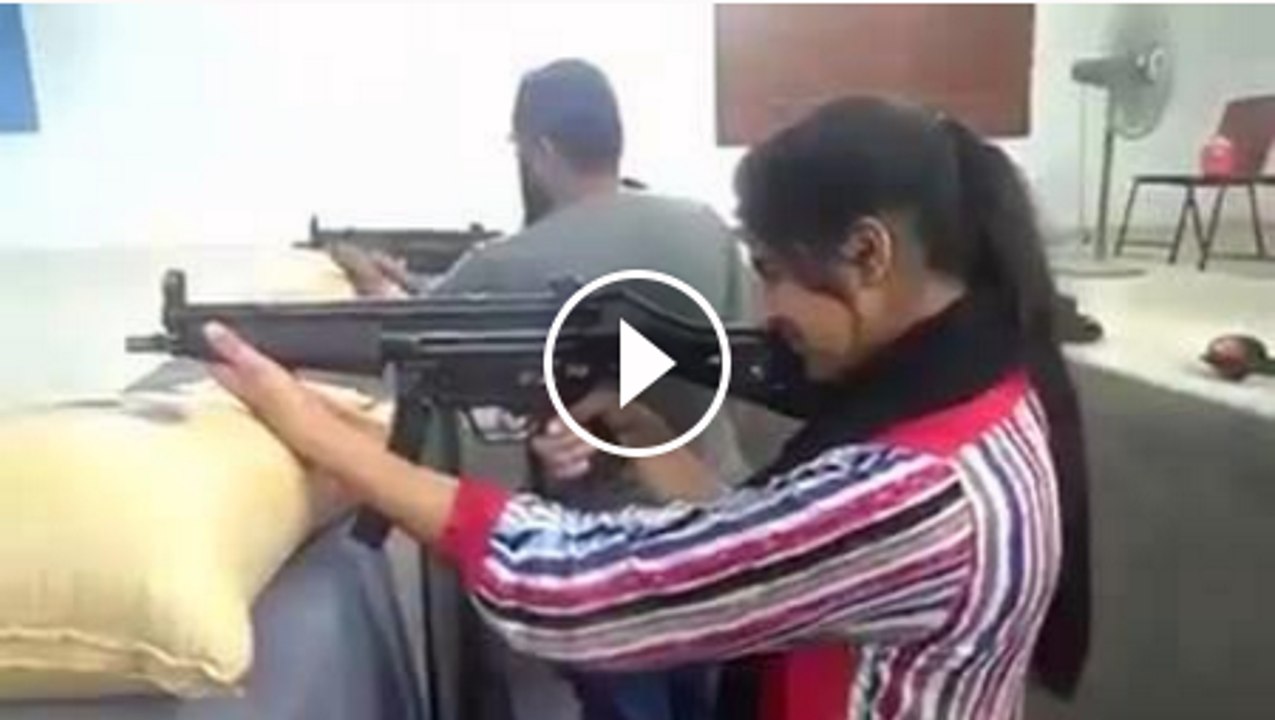 During fire practice of Kpk woman