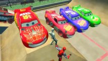 Nursery Rhymes family Spideman McQueen & Disney Pixar Cars Colors (Children Songs with Action)